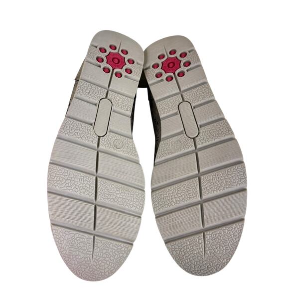 Relife NWT Rose Gold Metallic Eyelet Slip On Massage Leather Flats Loafers 7 7.5 - Picture 5 of 8